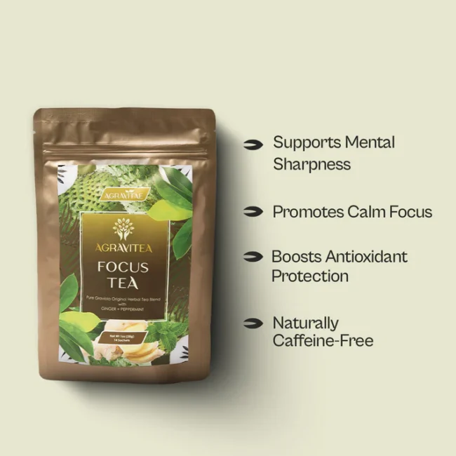 Focus Tea Pure Graviola Herbal Tea Blend - Image 4