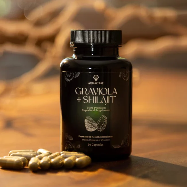 Graviiola + Shilajit Superfood Supplement Capsules